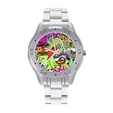 NTVOWPZO Three-Hand Analog Stainless Steel Watches for Men Easy Reader