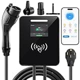 48A Level 2 EV Charger, 240V 11.5kW High-Speed J1772 Electric Vehicle Charger with 20ft NEMA 14-50 Plug, Smart APP/Wi-Fi Control