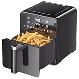 4QT Air Fryer, 8-in-1 Electric Hot Oven With Digital LED Touchscreen, Portable Smart Air Fryer For Kitchen, Black - Power: 1200 Watts, Nonstick, Dishwasher-safe Basket And Crisper Tray