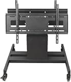 LBAawxe Mobile TV Mount Stand - Low Height Monitor Cart for 32-65 Inch TVs, TV Cart Trolly up to 100kg