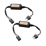 HAMOJUF 2PCS H7 Car LED CAN Bus Decoder, Vehicle LED Bulb Anti Flicker Harness Canbusn Warning Canceller, Auto Headlight Tail Light Error Code Decoder, Universal for SUV RV Truck