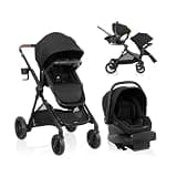 Evenflo Pivot Xpand NXT Travel System Featuring LiteMax NXT Infant Car Seat (Coal Black)