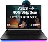 ME2 Customized Laptop, Created Using ASUS ROG Strix Scar AI Gaming Laptop 18" 240Hz Mini LED WQXGA Display (Intel Ultra 9-275HX, GeForce RTX 5080 16GB, 32GB/64GB DDR5, 2TB/4TB/8TB PCIe SSD, Win11Pro)