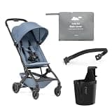 Joolz Dot Travel Stroller Bundle – Lightweight Airplane-Friendly Stroller with Bumper Bar, Rain Cover & Cup Holder, Compact Fold, UPF 50+ Canopy, Lagoon Blue
