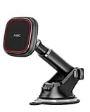 APPS2Car for MagSafe Car Mount, Dashboard & Windshield Suction Cup Holder with Telescopic Arm, Magnetic Phone Holder for Your Car, Designed for iPhone MagSafe Case (Black-Magsafe)