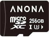 Anona Micro SD Card 256 GB Memory Card, Up to 100MB/s, Suitable Pano 4K Indoor Camera
