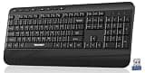 TECKNET Ergonomic Wireless Keyboard for Laptop, 2.4G USB Silent Computer Keyboard with Comfortable Palm Rest & Adjustable Feet Stand for Desktop, PC, Notebook, Surface and Windows, Full Size Layout