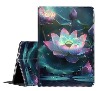 Case for Galaxy Tab S11 Ultra 2025 14.6 Inch ,Slim Fit Foldable Standing Cover Case with Auto Sleep/Wake for Samsung Tab S11 Ultra 5G SM-X936B/ SM-X930, Tranquil Lotus Pond