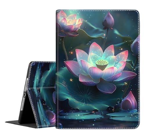 Case for Galaxy Tab S11 Ultra 2025 14.6 Inch ,Slim Fit Foldable Standing Cover Case with Auto Sleep/Wake for Samsung Tab S11 Ultra 5G SM-X936B/ SM-X930, Tranquil Lotus Pond