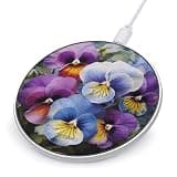 Pansy Perfection Wireless Charger, Fast Charging Pad