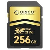 ORICO 128GB SD Card V90 UHS-II Memory Card, 300MB/s Read 250MB/s Write, High Speed for 8K Video & High-Frame Rate RAW Burst Capture, Compatible with Sony A1, Nikon Z9, Canon R3-V90