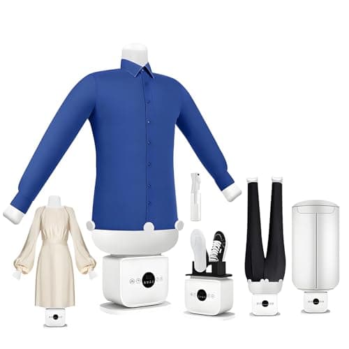 AETEREOS Automatic Hot Air Dryer & Iron – Clothes Dryer and Hands Frees Wrinkle Remover for Shirts & Pants-Gentle on All Fabrics - Apartment & Dorm Room Essentials CombinationA