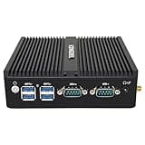 KINGDEL Fanless Mini Firewall PC with N100/N150 CPU 4C/4T, 16GB DDR4 RAM 512GB NVMe SSD, Industrial Desktop Computer Support HD/VGA Dual Display 4096x2160@60Hz, 2xLAN 2xCOM RS232 6xUSB
