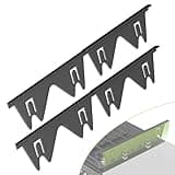 Stove Gap Covers Stainless Steel 2 Pack, Stove Gap Filler Extendable Length 13.8" to 27.5", Width 0.79" Oven Gap Filler, Heat Resistant Guard Between Stove Top & Counter (Black)