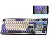 RK ROYAL KLUDGE S98 Mechanical Keyboard w/Smart Display & Knob, 96% RGB Wireless Gaming Keyboard BT/2.4G/USB-C, Hot Swappable Custom Keyboards, Software Support, Silent Computer Gaming Keyboard
