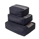 3Pcs Packing Cubes for Travel Compression, Compressible Expandable Large Luggage Suitcase Organizer Bags for Clothing, Space