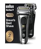 Braun Series 9 PRO+ Electric Razor for Men, 5 Pro Shave Elements & Precision Long Hair Trimmer, 6in1 SmartCare Center, Wet & Dry Electric Shaver for Smooth Skin with 60min Battery Runtime, 9517s