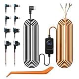 REDTIGER F7N Dash Cam Hardwire Kit USB C Port, Dashboard Camera Car Charger Cable Kit 12V- 24V to 5V w/Fuse Kit, Low Voltage Protection for Dash Cam Double-4 Fuses
