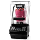 Wantjoin Quiet Blender - 1800W 68oz Commercial Blender with Brushless Motor and Soundproof Cover, 8.2in Mixing Stick, 9 Adjustable Speed Heavy Duty Electric Countertop Blender for Smoothies Cafe Bar