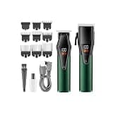 DAXXIN Hair Cutting Tool, Professional Clipper Electric Haircut Cordless Hair Cutting Machine Digital Display Trimmer for Men