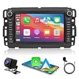 Car Stereo for GMC Sierra/Yukon, for Chevy Silverado/Avalanche/Tahoe/Suburban, For Buick/Hummer, 7" Touch Screen MP5 Player with Apple CarPlay & Android Auto | Bluetooth, Backup Camera, Dual USB Input