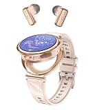 UYRGT Smart Watch with Earbuds for Women, 1.43” AMOLED Display, Bluetooth Calling, Heart Rate Monitor, Sleep Tracking, Fitness Tracker, Compatible with Android & iPhone
