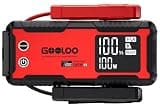 GOOLOO 6000A Jump Starter GT6000 Car Starter with 100W Bi-Directional Fast Charge, Powerful 12V Auto Battery Booster(All Gas & up to 12L Diesel Engine), Supersafe Portable Jump Box for Emergency Use
