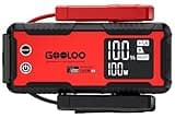 GOOLOO 6000A Jump Starter GT6000 Car Starter with 100W Bi-Directional Fast Charge, Powerful 12V Auto Battery Booster(All Gas & up to 12L Diesel Engine), Supersafe Portable Jump Box for Emergency Use