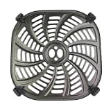 Air Fried Plate Tray And Corner Protectors Accessories Air Fryer Steaming Plate Tray Kitchen Appliance Accessories(24.4x24.4 cm)