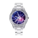 FekiLoot Watches for Men Big Face Stainless Steel Wristwatch Casual Watch