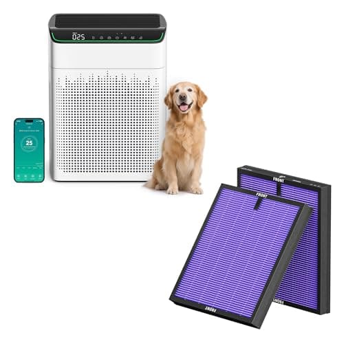 FLANUR Air Purifiers for Home Large Room and FLANUR Genuine Air Purifier Replacement Filter Multifunctional Version