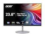 acer SH243Y P1si 23.8" IPS Full HD (1920 x 1080) Zero-Frame Gaming Office Monitor | AMD FreeSync Technology | Up to 144Hz Refresh | 1ms (VRB) | Tilt, Height Adjustment & Swivel | HDMI & VGA Ports