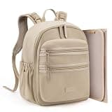 mommore Neoprene Diaper Bag Backpack Small Baby Bag Travel Mini Diaper Backpack for Newborn with Insulated Pockets, Stroller Straps