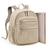 mommore Neoprene Diaper Bag Backpack Small Baby Bag Travel Mini Diaper Backpack for Newborn with Insulated Pockets, Stroller Straps