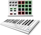 ESI Xkey 37 Air + Xjam | Mobile MIDI Keyboard + Controller Pack | Ultra-thin, aluminum, mobile-friendly | Velocity-sensitive, polyphonic aftertouch | Plug & play via USB MIDI