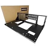 ALAMENGDA DIY Pc Test Bench, Open Chassis Case Rack for ATX/M-ATX/ITX Motherboards,Widely Body Heat Dissipation Design Open Air Pc Case, SSD Motherboards Accessories (1 Pc)