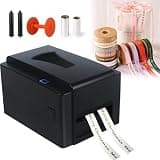 Digital Satin Ribbon Printing Machine, Lanyard Textile Foil Stamping Fabric Label Printer, 300 DPI, 127mm/s, Supports Multiple Languages for Home, School, Office