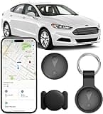 Undetectable GPS Tracker for Vehicles - Real-Time Tracking, No Monthly Fee/No SIM Card, Works with iOS Find My | Mini Hidden Magnetic GPS Locator, Ultra-Slim, IP68 Waterproof, Reliable Performance