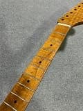 25.5" 22fret Roasted flame maple electric guitar neck wheel truss Bone nut Satin