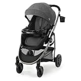 Graco Modes Pramette Stroller, 3-in-1 Baby Stroller, 3 Modes: Infant Car Seat Carrier (Car Seat Not Included), Infant Pramette to Toddler Stroller with Reversible Seat and One-Hand Fold, Redmond