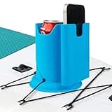 Paddleboard Cup Holder, Paddle Board and Kayak Drink Holder, 2-in-1 Drink & Phone Holder, Paddleboard Accessory for Surfboards, Canoes, SUPs, Kayaks, Boats (Blue)