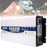 QWEYHNGMO Power Inverter 5000W 6000W 8000W DC 12V 24V 48V 60V to AC 110V 220V Pure Sine Wave Car Converter with LCD Display