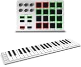ESI Xkey 37 USB + Xjam | Mobile MIDI Keyboard + Controller Pack | Ultra-thin, aluminum, mobile-friendly | Velocity-sensitive, polyphonic aftertouch | Plug & play via USB MIDI