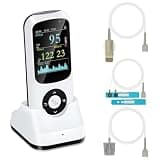 Handheld pulse oximeter overnight oximeter Continuous infant monitoring and adult/child finger sampling with respiration Rate,Adjustable pulse and SpO2 level alarm