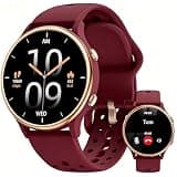 ICOMTOFIT K53 Smart Watch for Women Men, 1.27" HD Round Touchscreen Smartwatch with Bluetooth Call, 100+ Sports Modes, Heart Rate Blood Oxygen Sleep Monitor, IP67 Waterproof Fitness Tracker