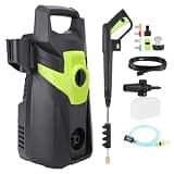 Alomejor Electric Pressure Washer, 3500 PSI 2.8 GPM Power Washer with 32 FT Hose and 32 FT Cord, 4 Nozzles and 400 Ml Foam Cannon, Electric High Pressure for Car Driveway Patio