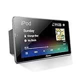Pioneer DMH-T450EX 9" Capacitive Touchscreen, Floating Display – Alexa, Bluetooth, Backup Camera, FLAC, Short Chassis, USB, AM/FM Radio, 13-Band EQ, RCA Preouts