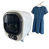 Compact Mini Tumble Dryer, Portable Silent Dryer with 35dB Noise, 2 Drying Modes (Cold/Hot Air), 0.8KG Capacity, Ideal for Apartment and RV Use