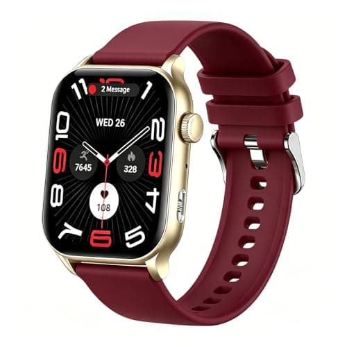 Jacoosa Smart Watch, 1.95" AMOLED Touchscreen Fitness Tracker with Bluetooth Call, IP68 Waterproof, 120+ Sport Modes, Urban Commuting Style, Sports Fashion Fusion, Match Various Clothing Styles