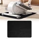 Double-Sided Non-Slip Workout Mat for Elliptical Machine, 23.6" x 17" Stepper Mat for Under Desk Ellipticals & Pedal Exercisers, Stability & Floor Protection, Vibration Plate Mat Compatible